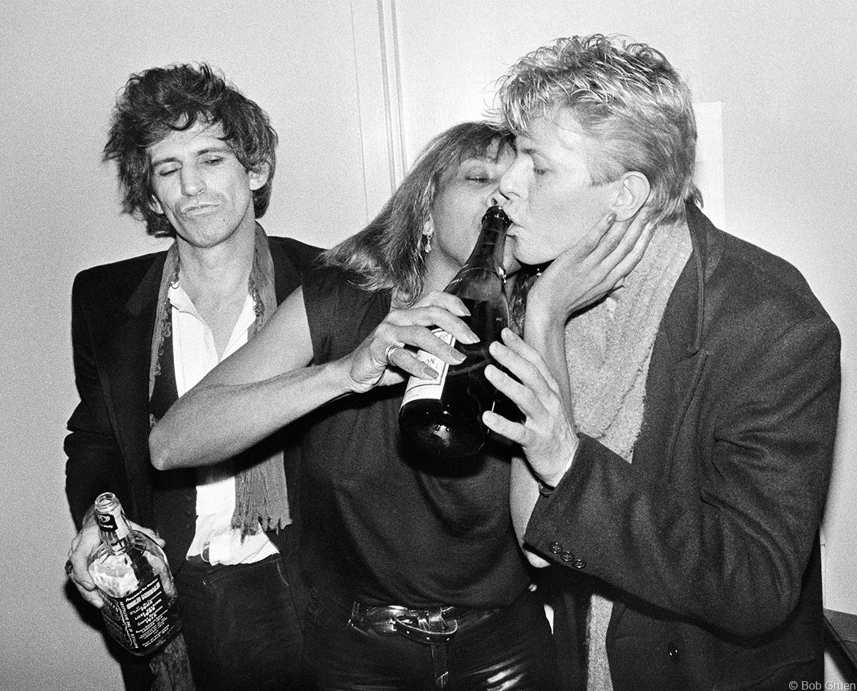 David Bowie, Keith Richards & Tina Turner at the Ritz
